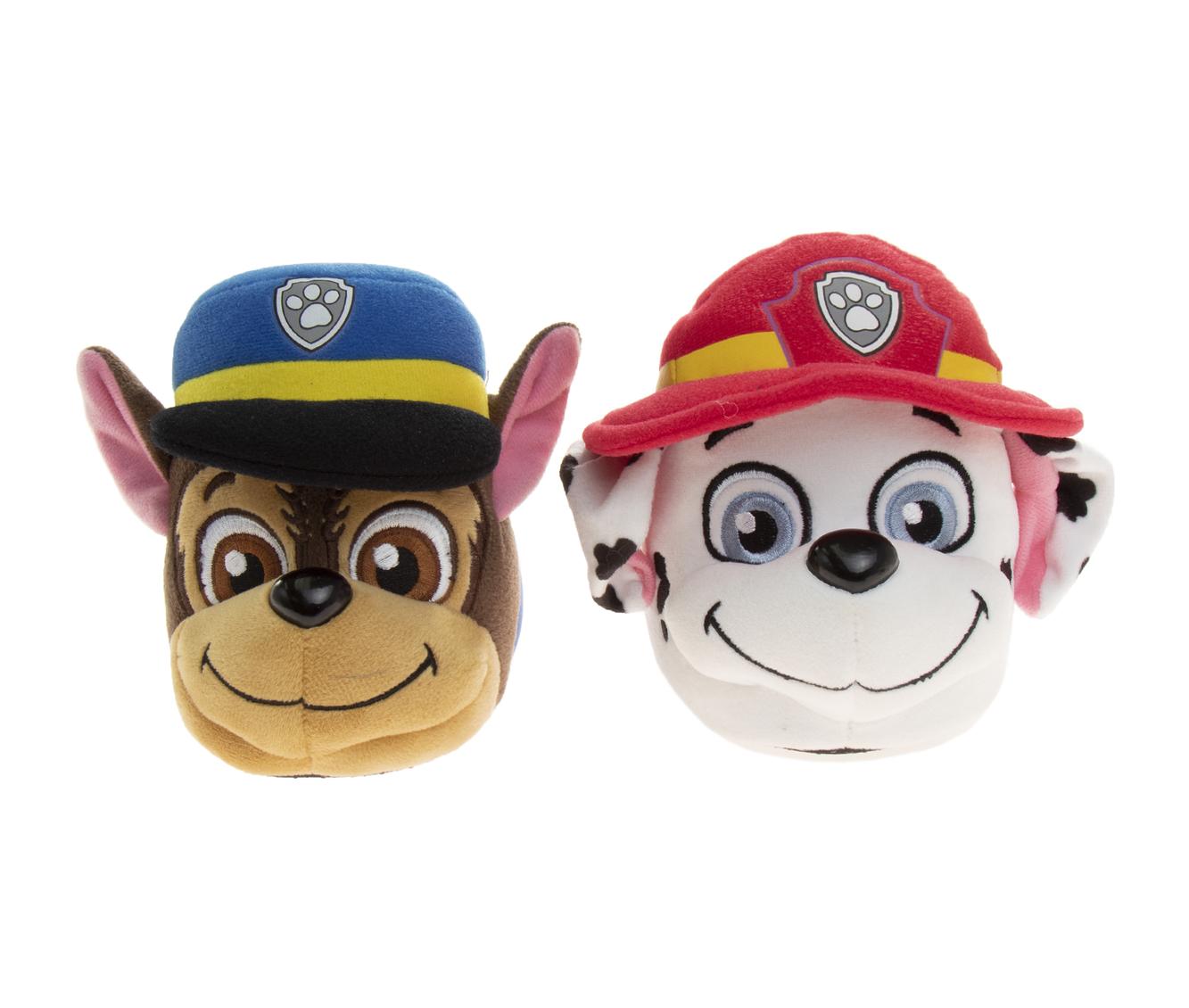Nickelodeon Paw Patrol Marshall and Chase 3D Toddler Boys' Dual Sizes Slippers