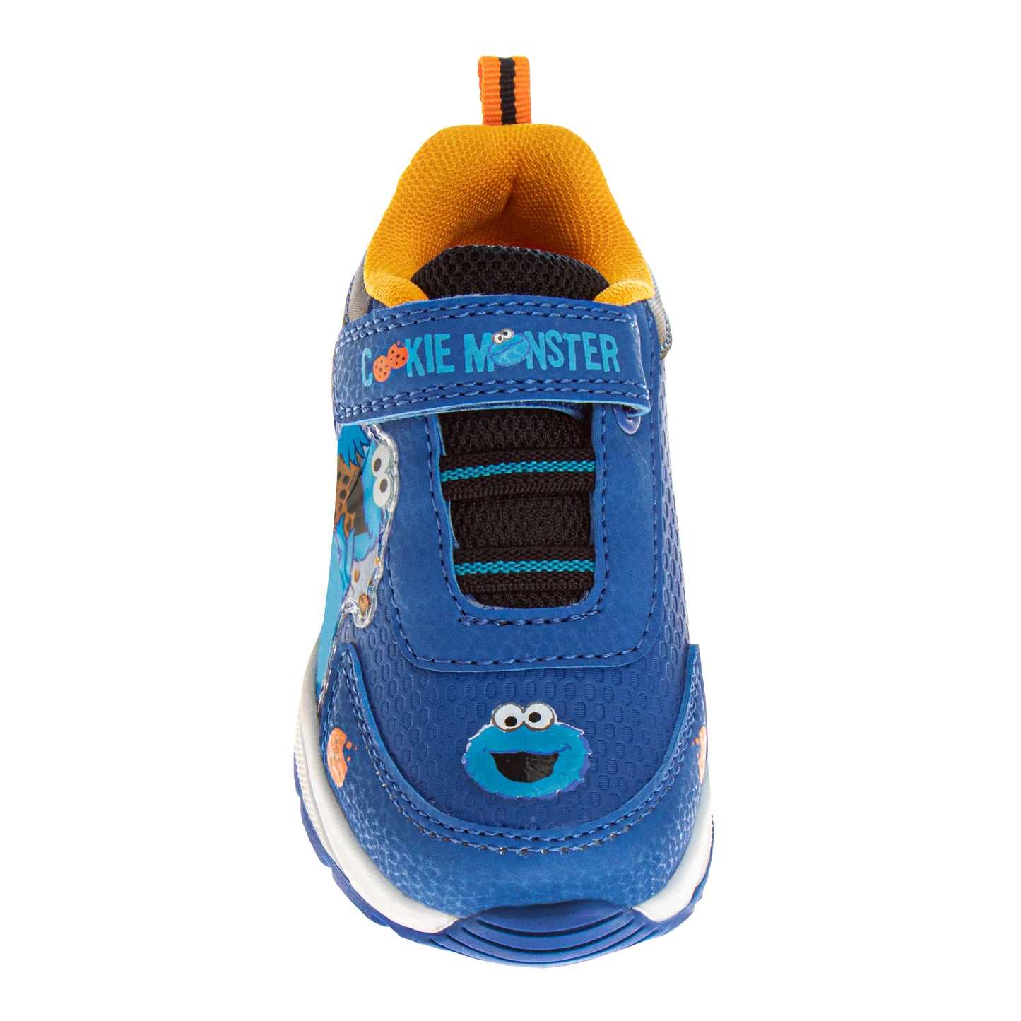 Sesame Street Boys/Girls Cookie Monster Hook and Loop Fashion Sneaker (Toddlers)