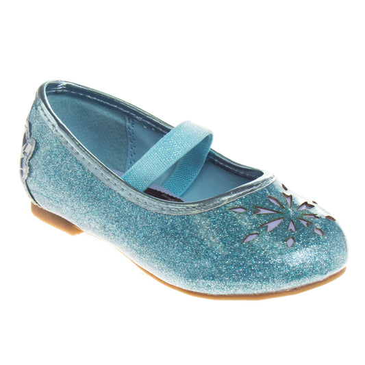 Disney Girls Frozen Mary Jane Flats - Dress up Slip-on Shoes (Toddler)