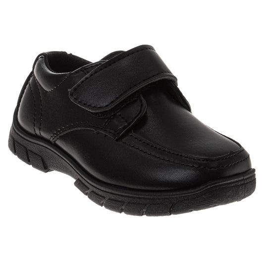French Toast Classic School Shoes Boys Uniform Approved Durable Everyday Wear Velcro Closure Comfort Fit (Toddler / Little Kid)