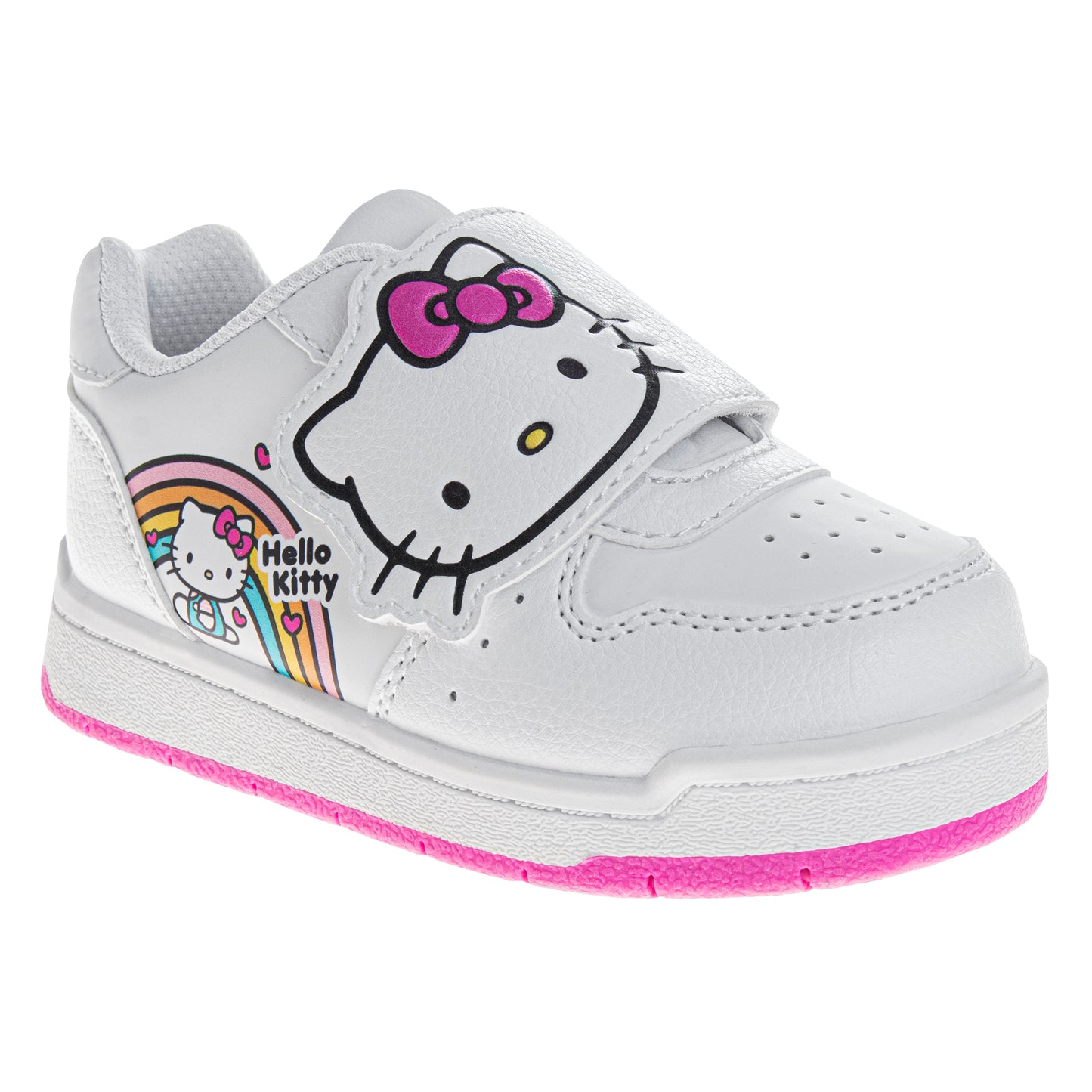 Hello Kitty Girls' Hook and Loop Casual Sneakers (Toddlers)