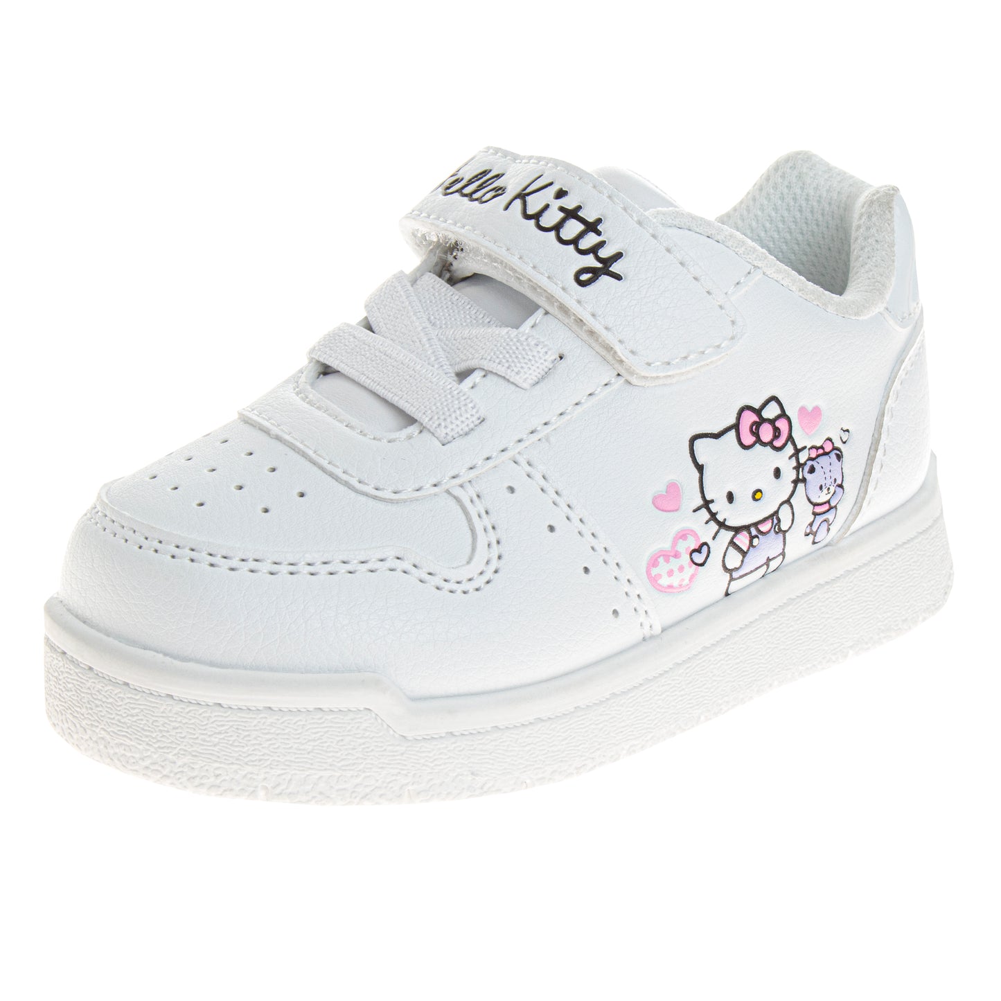 Sanrio Hello Kitty Sneakers for Girls - Lightweight Athletic Breathable Casual Shoes (Toddler)