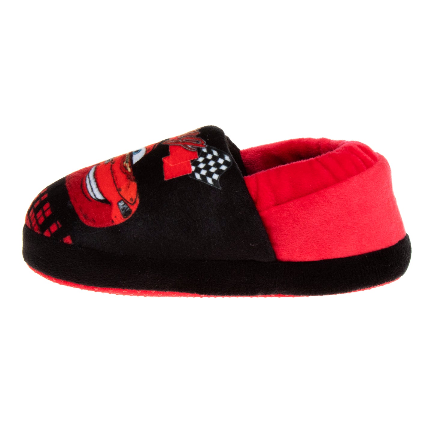 Disney Boys’ Cars Slippers – Lightning McQueen Fuzzy Slippers (Toddler)