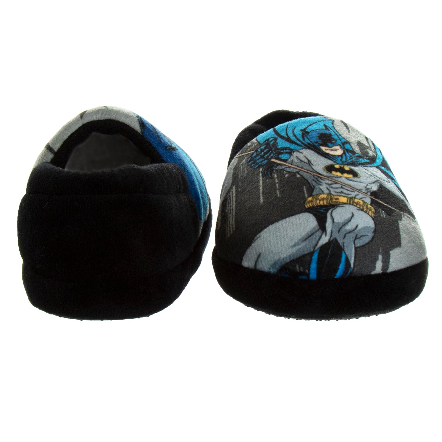 Josmo Boys' Batman Toddler Slipper Dark Knight Superhero Lightweight Comfort Soft Aline Plush House Shoes