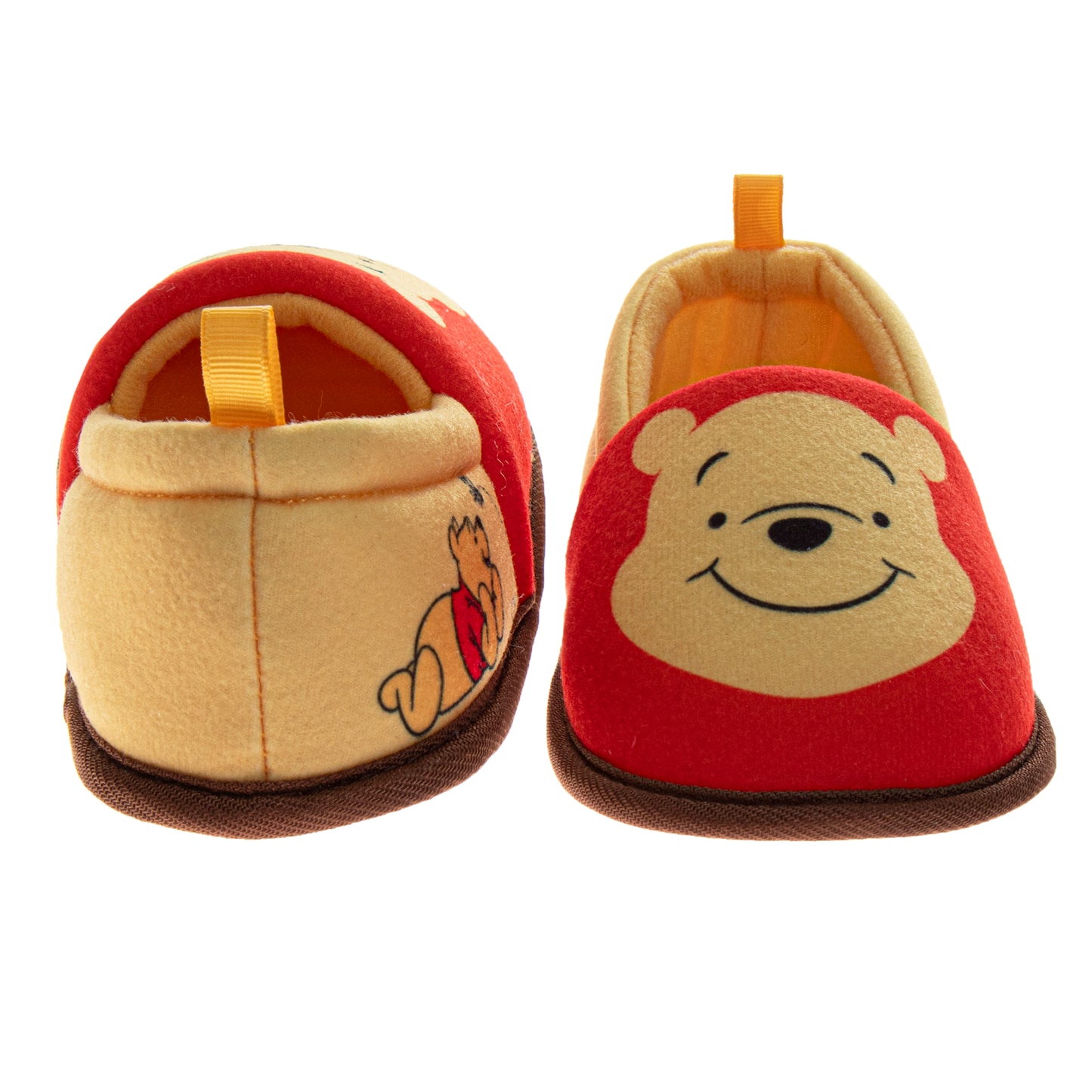 Disney Winnie the Pooh Boys/Girls Slippers - Pooh Plush Warm Soft Aline Comfy Lightweight House Shoes (5-10 toddler)