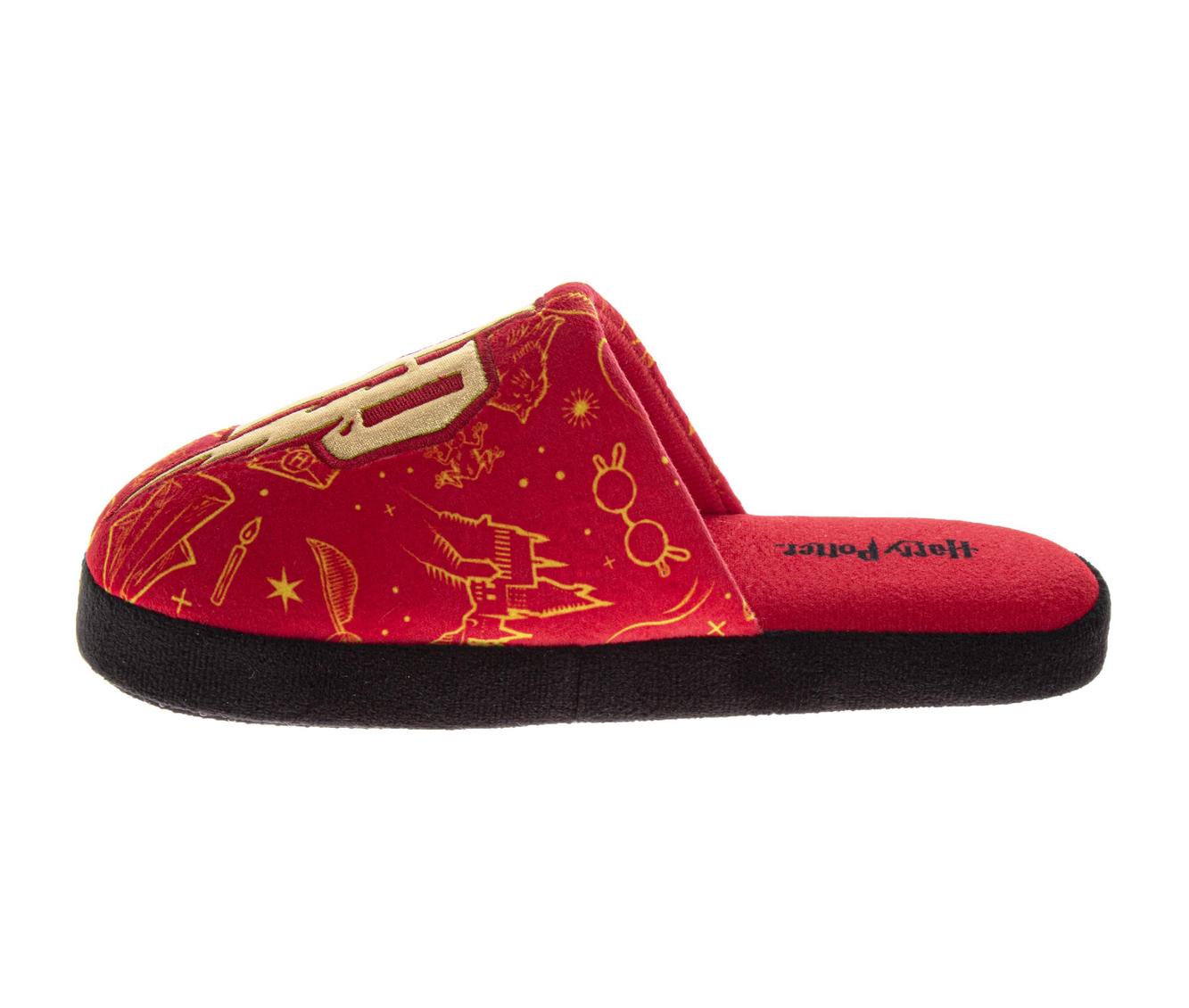Harry Potter Slippers for Adults Cozy Plush Magical Dual Size Fit (Adult)