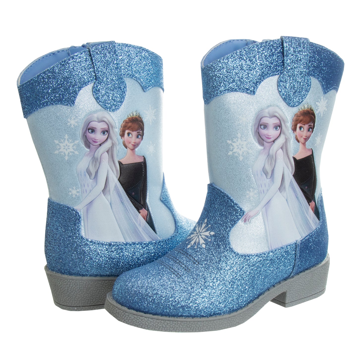 Disney Frozen Girls' Anna and Elsa Western Cowgirl Boots (Toddlers)