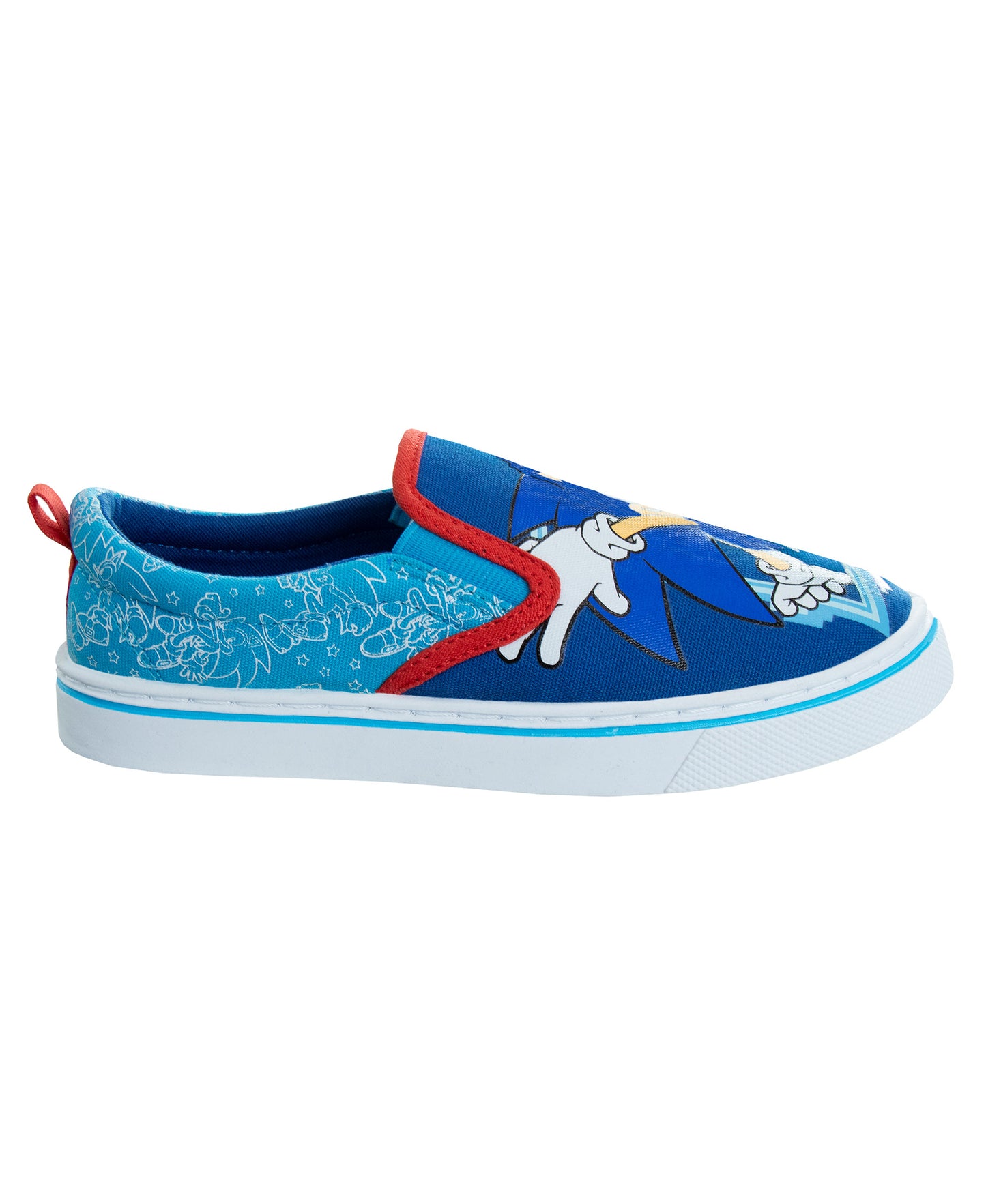 Sonic the Hedgehog Boys/Girls Toddler Slip On Canvas Sneakers