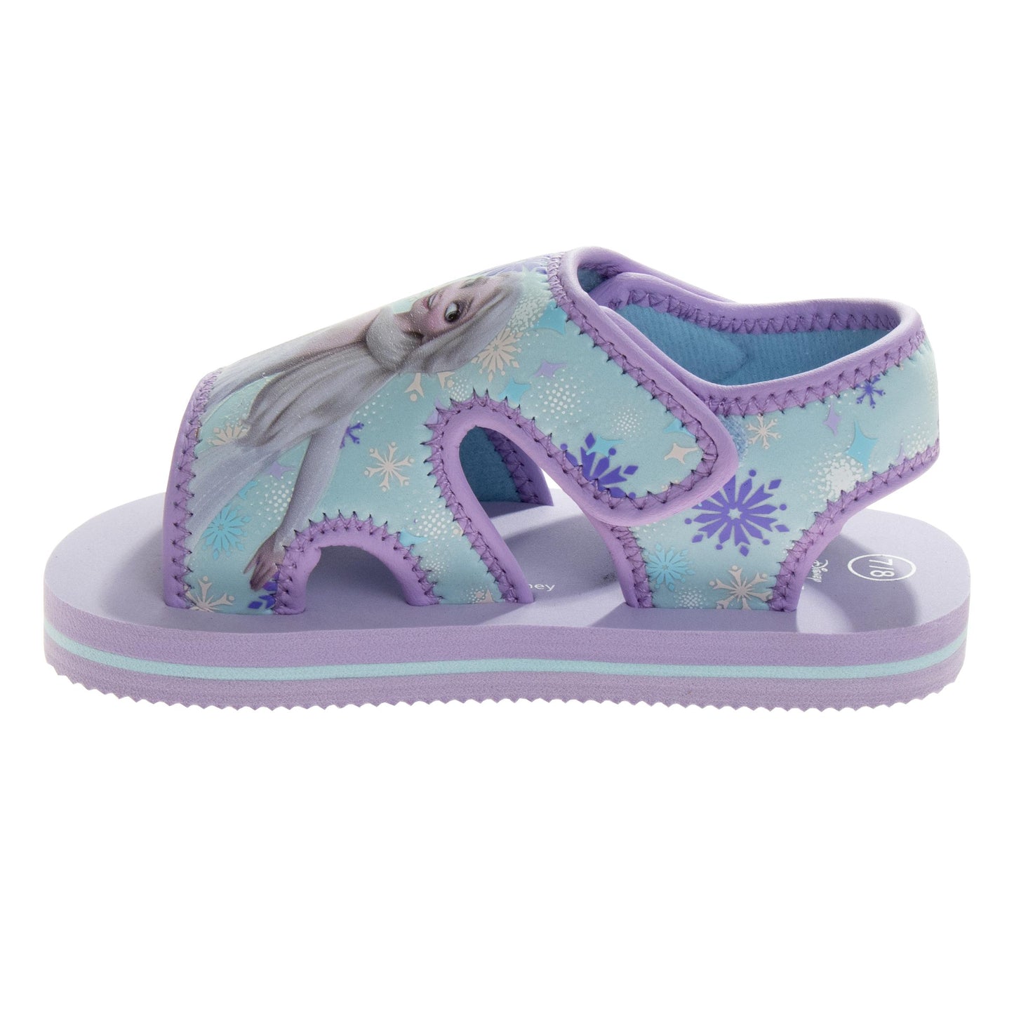 Disney Frozen Girls' Anna and Elsa Dual Sizes Hook and Loop Sandals (Toddlers)