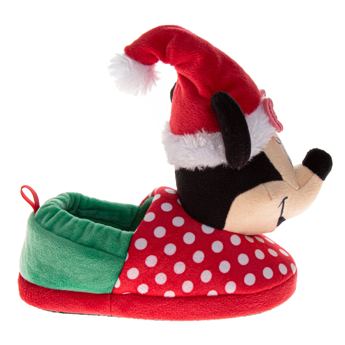 Disney Mickey Mouse Christmas Boys Slippers Cozy Plush Santa House Shoes Size Toddler