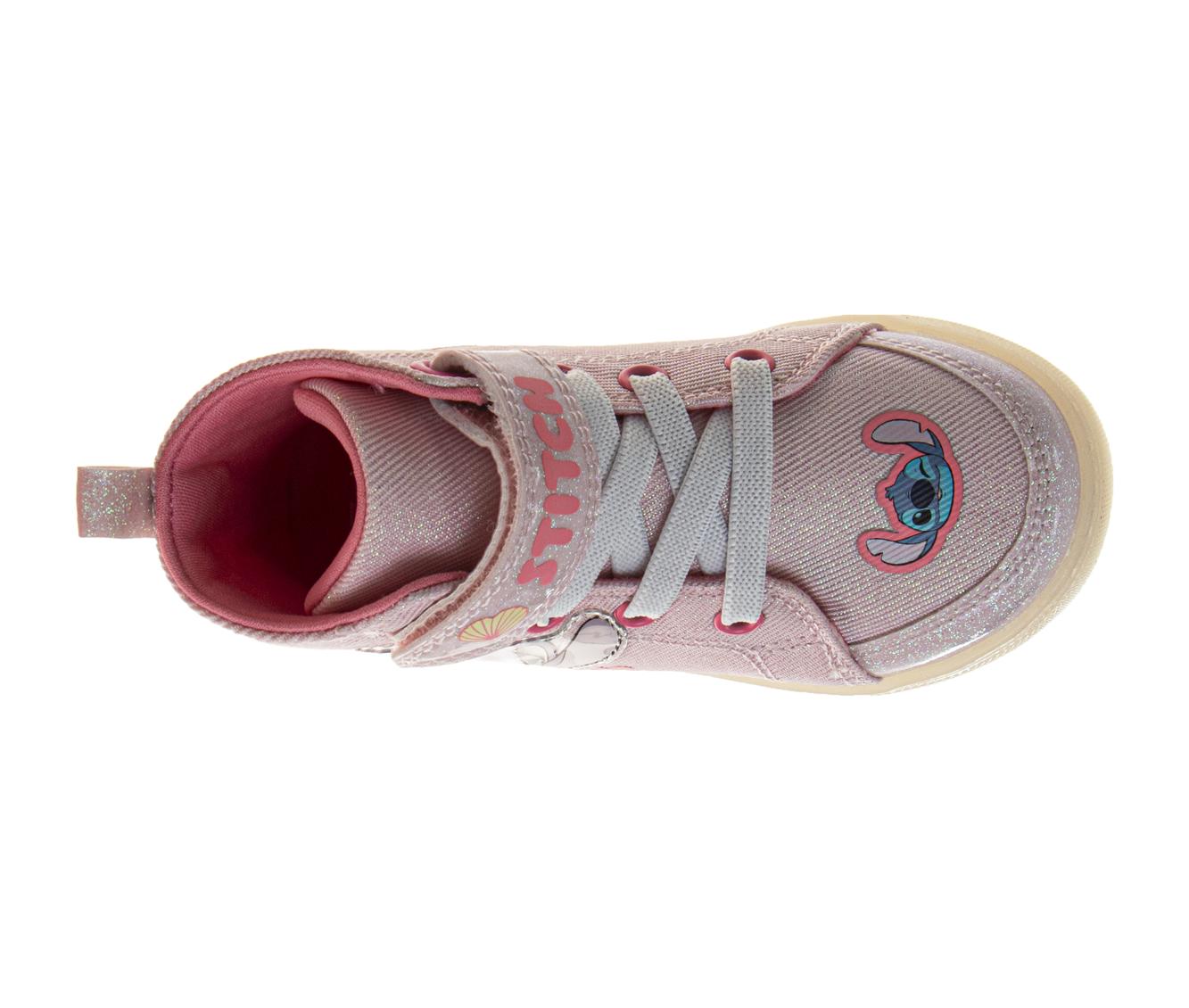 Disney Stitch Girls' High Top Light Up Sneakers (Toddlers)