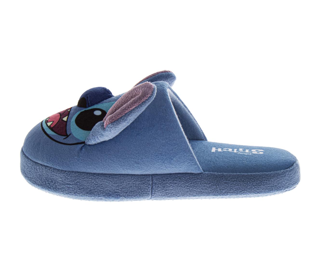 Disney Kids Lilo and Stitch Slippers for Girls' - Stitch Plush Warm Soft Aline Comfy Lightweight House Shoes (Little Kids/Big Kids/ Womens Adult)