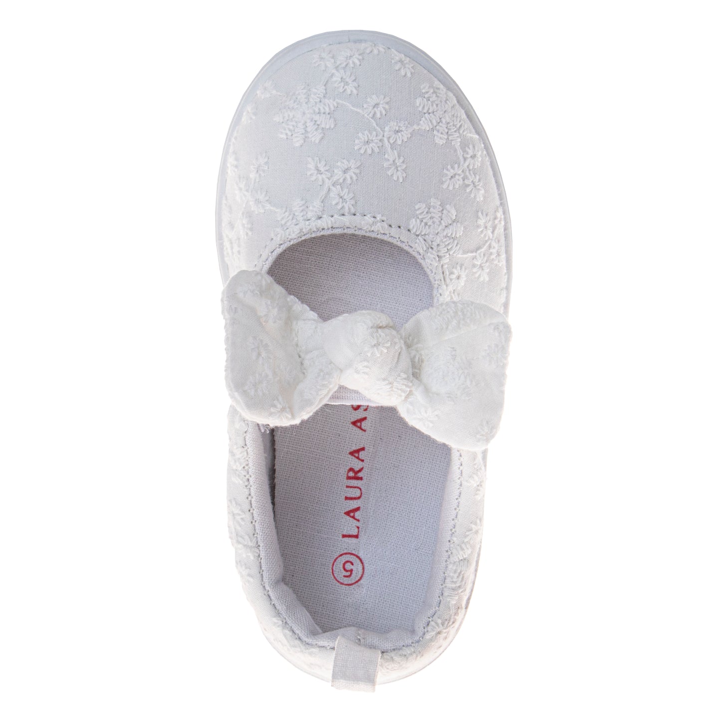 Laura Ashley Girls' MJ Style Sneakers Classic, Comfortable, and Easy SlipOn Shoes (Toddler / Little Kid)