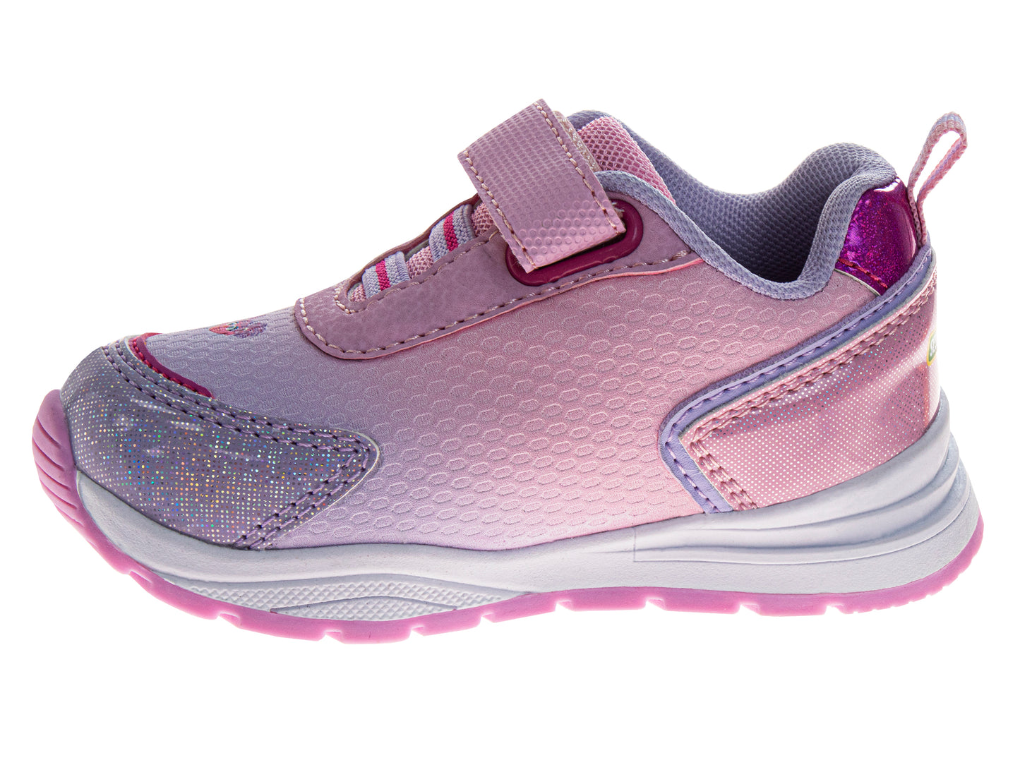 Sesame Street Girls Abby and Elmo Toddler Hook and Loop Lightup Sneakers