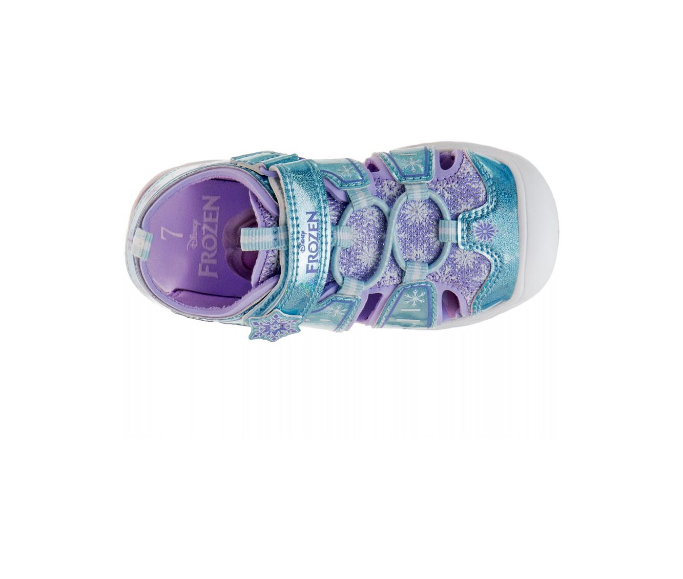 Disney Girls Frozen LED Light Up Sandal - Outdoor Slipon Quick Dry Waterproof Shoe - (Toddler)
