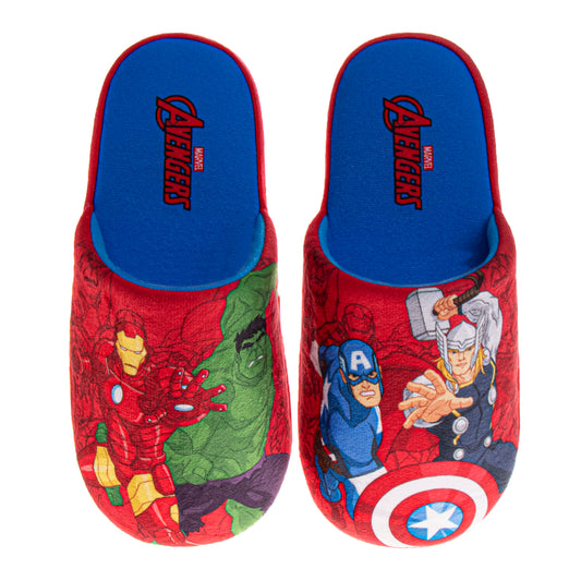 Marvel Avengers Slippers Captain America Hulk Thor IronMan Boys House Shoes Indoor Cozy Plush Slippers