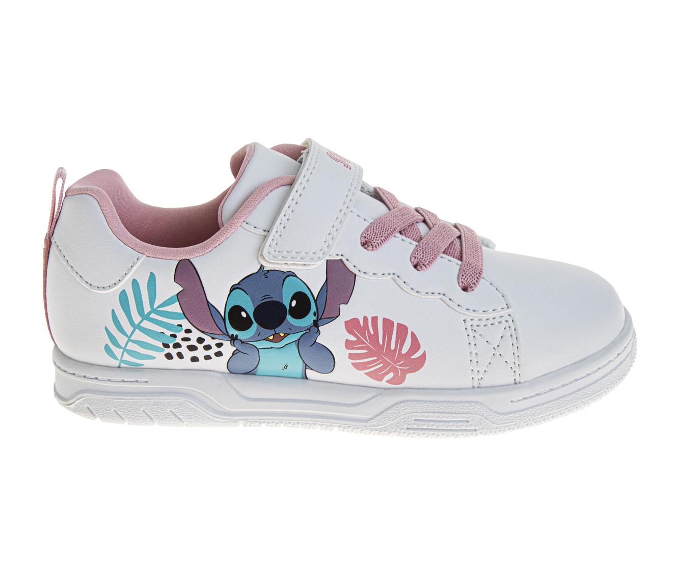 Disney Stitch Girls' Ohana Toddler Hook and Loop Sneakers