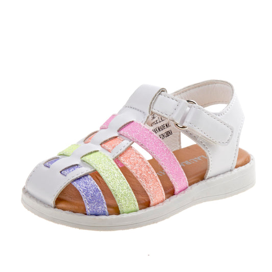 Laura Ashley Sandals Girls' Stylish Easy On/Off Comfort Fit Summer Ready Durable Adjustable Strap (Toddler)