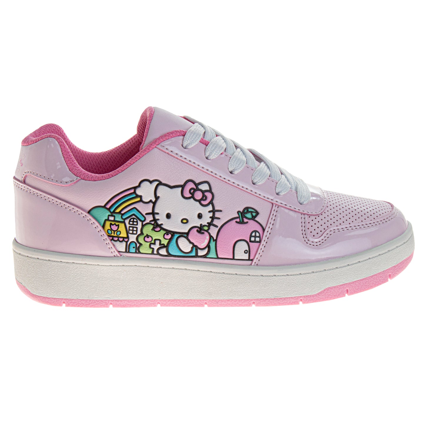 Hello Kitty Women's Lace Up Vintage Fashion Sneakers.