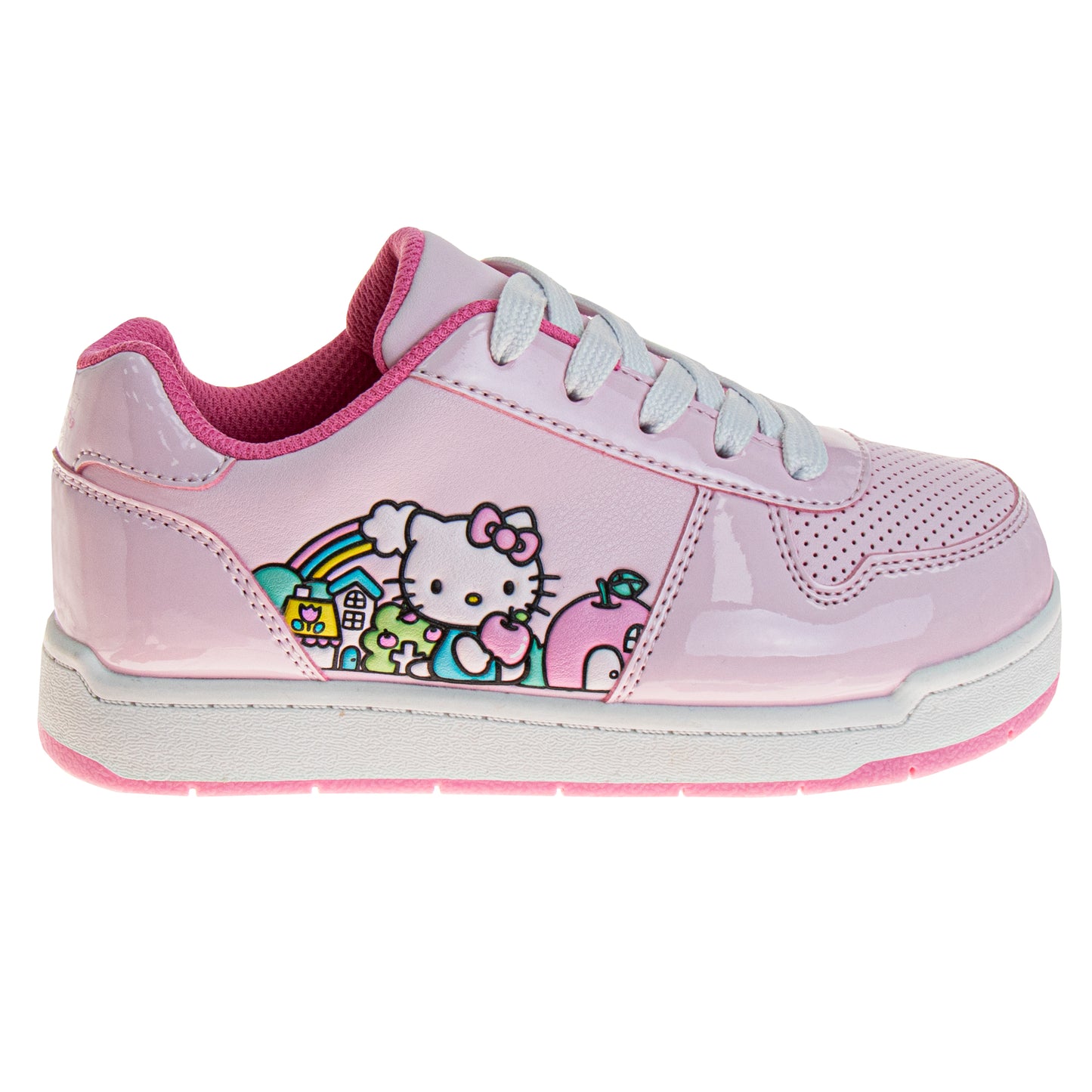 Hello Kitty Girls' Lace Up Vintage Fashion Sneakers