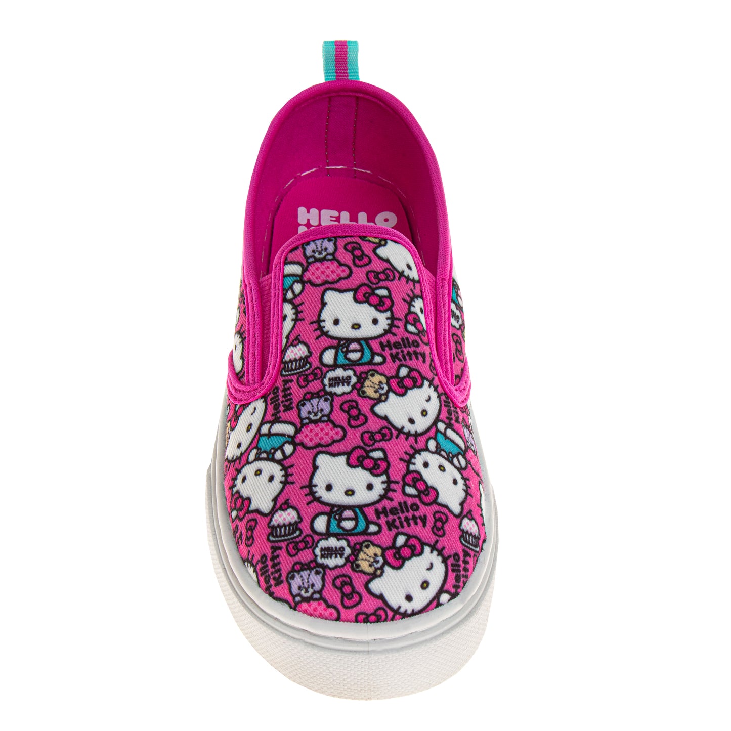 Sanrio Hello Kitty girls Low Top Sneakers - Casual Fashion Laceless Slip on Canvas Shoes