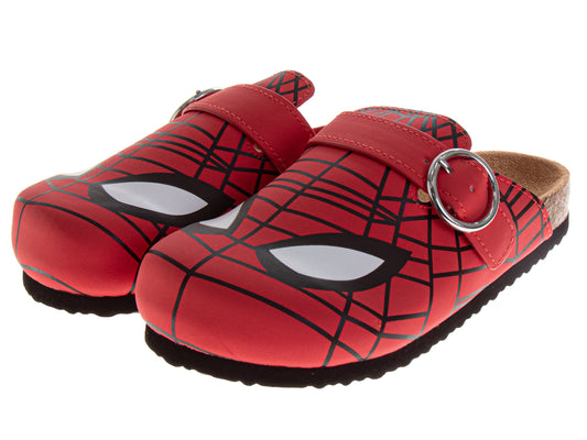Marvel Avengers Spiderman Boys' Clogs SlipOn, Cork, and Mule Sandals (Toddler / Little Kid)