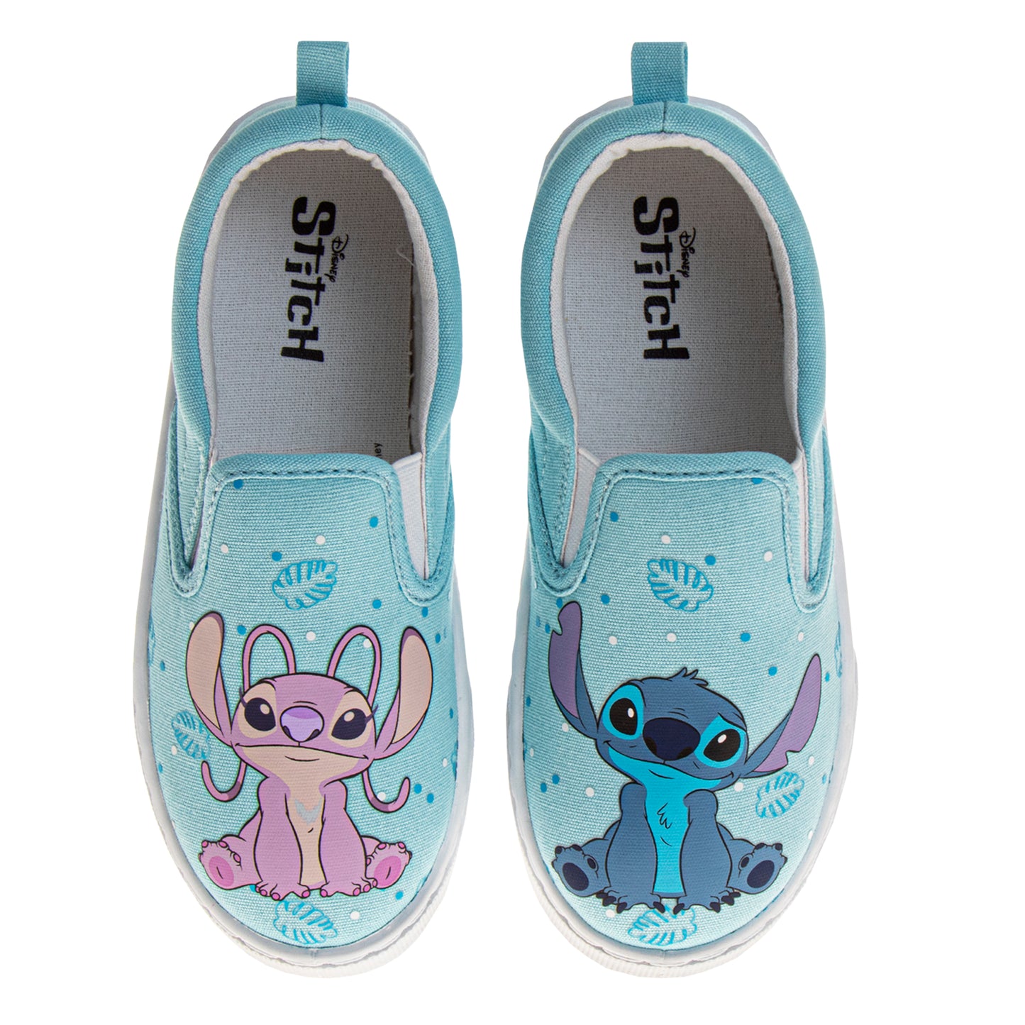 Disney Stitch Girls Toddler Lace Up Low Top Canvas Sneakers