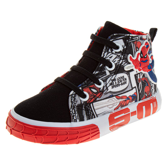Spider-Man Boys' High Top Sneakers (Toddlers)