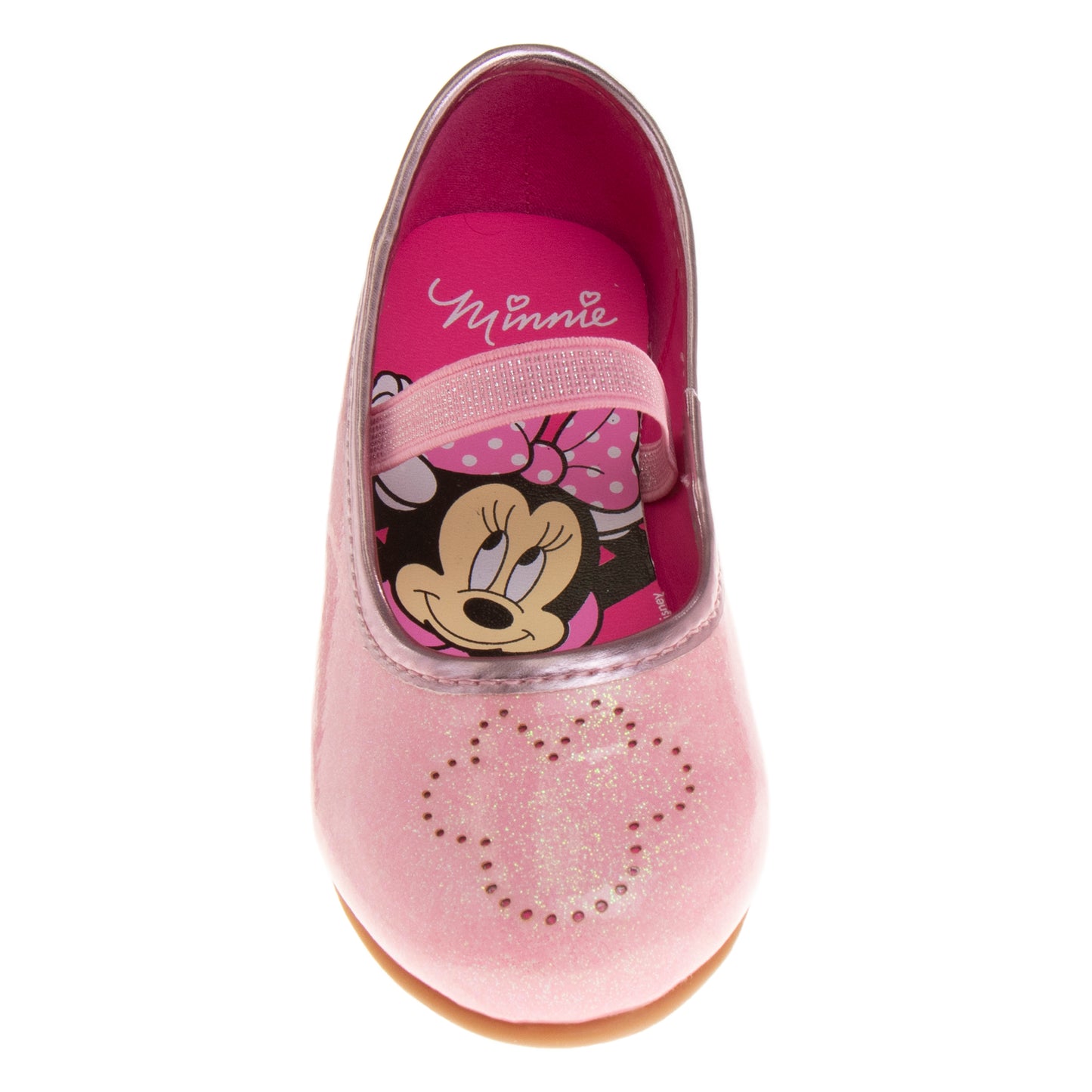 Disney Girls Minnie Mouse Mary Jane Flats - Dress up Slip-on Shoes (Toddler)