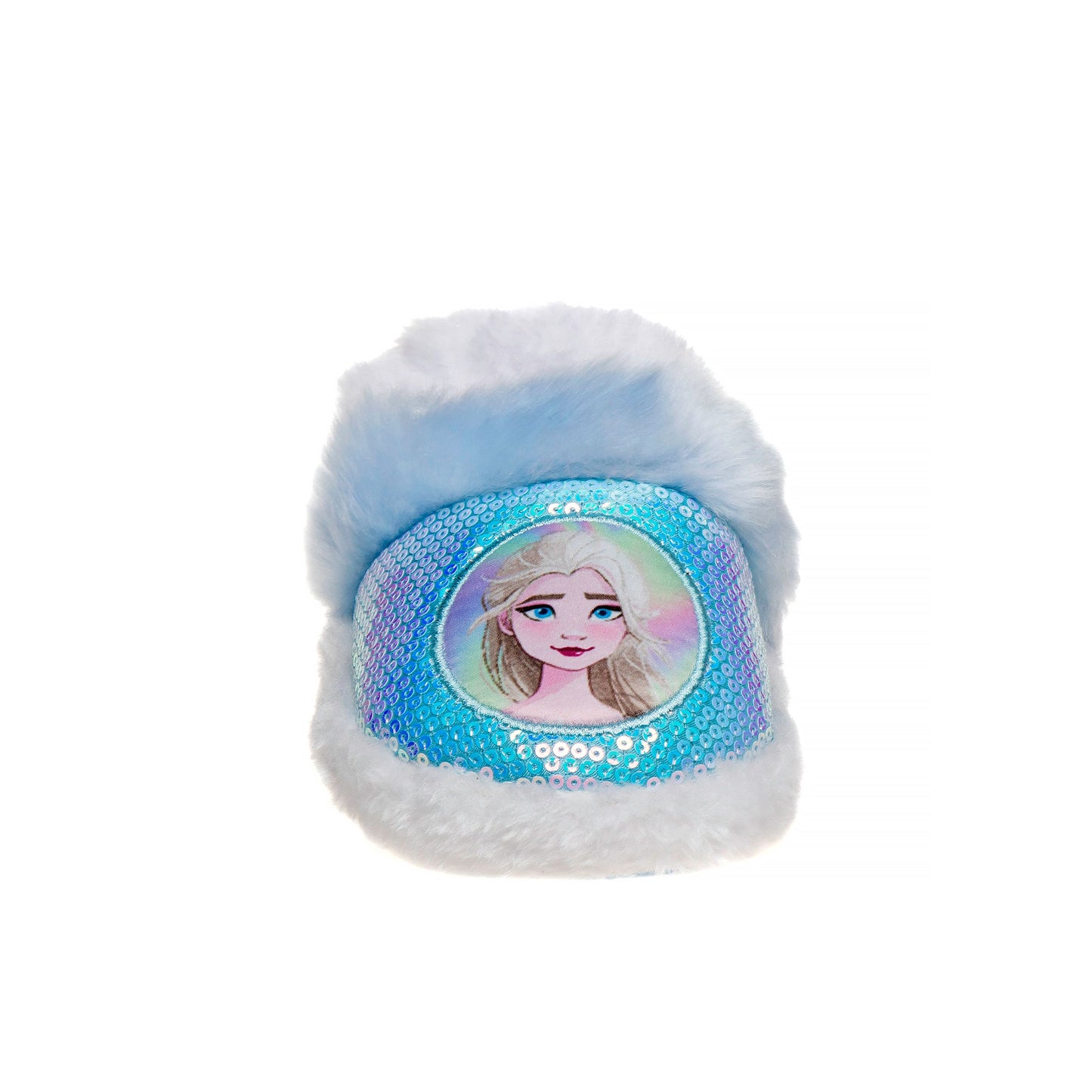 Disney Frozen Girls' Slippers - Elsa and Anna Plush Lightweight Warm Comfort Soft Aline House Shoes  Blue Purple (sizes 5-12 Toddler)