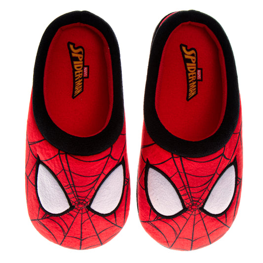 Marvel Spiderman Men's Slippers Plush, and Fun House Shoes (Adult)