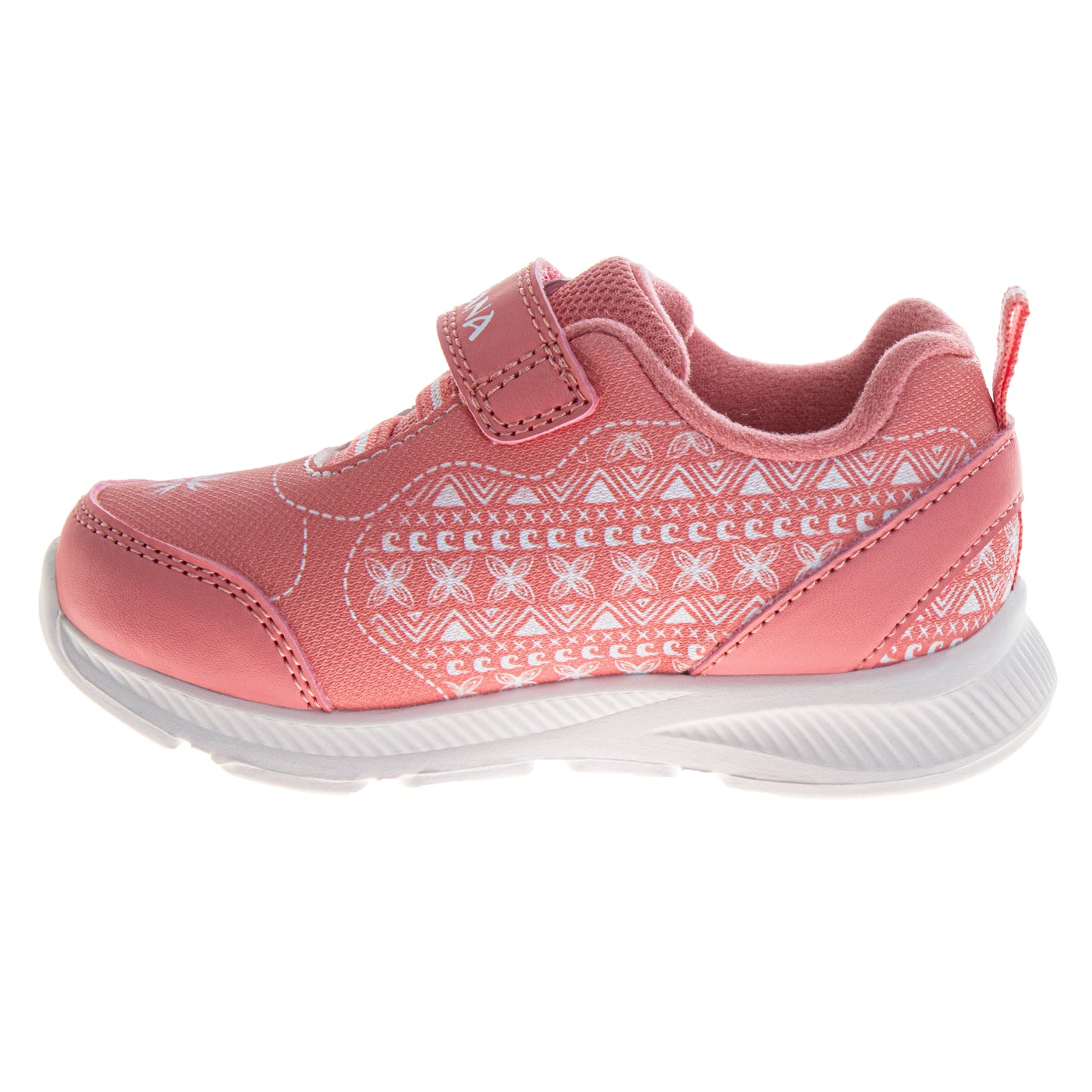 Disney Moana Girls' Hook and Loop Light Up Fashion Sneakers (Toddlers)