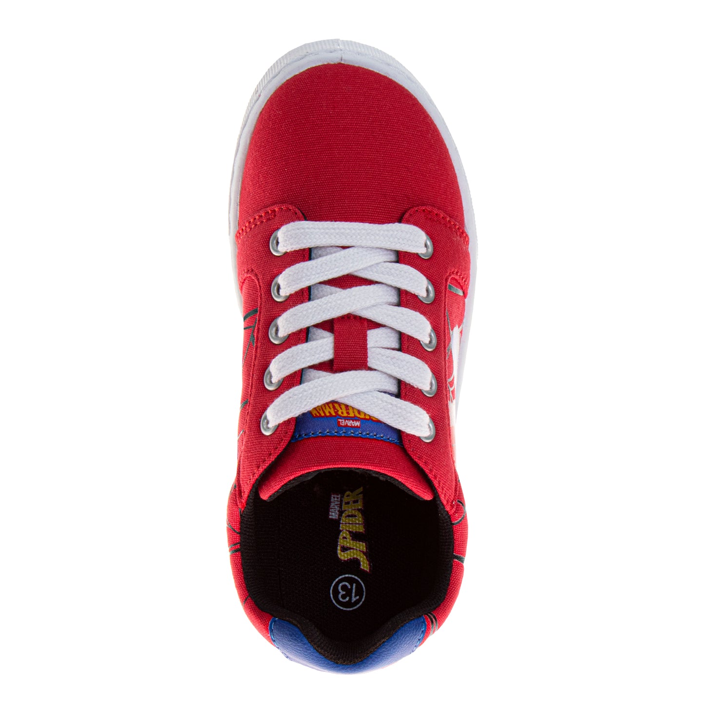 Marvel Spider-Man Boys Lace-Up Canvas Sneakers
