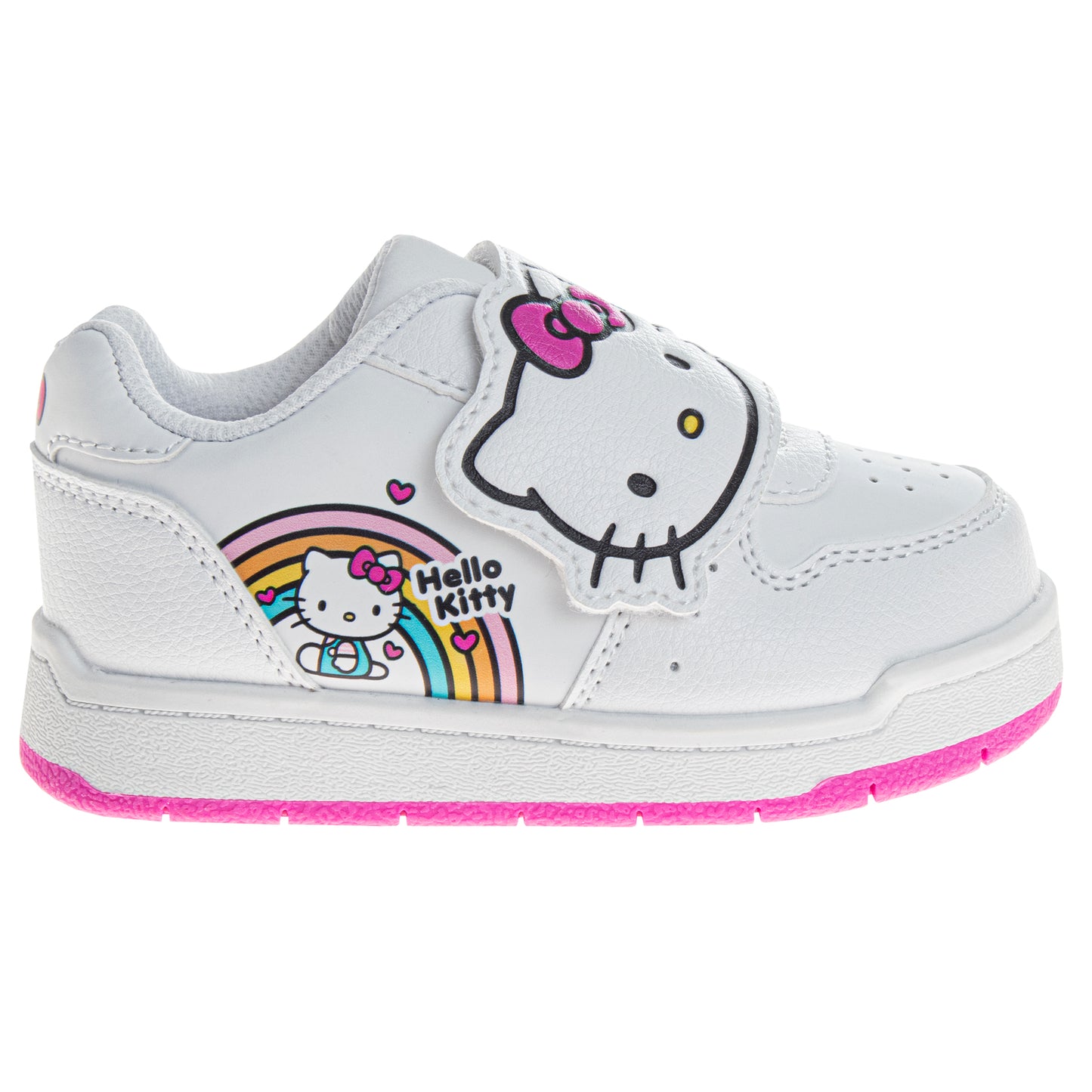 Hello Kitty Girls' Hook and Loop Casual Sneakers (Toddlers)
