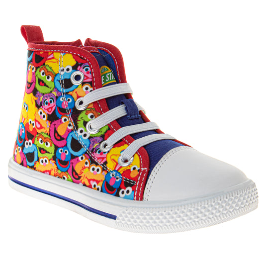 Sesame Street Boys/Girls All Your Friends Hi-Top Sneakers (Toddlers)
