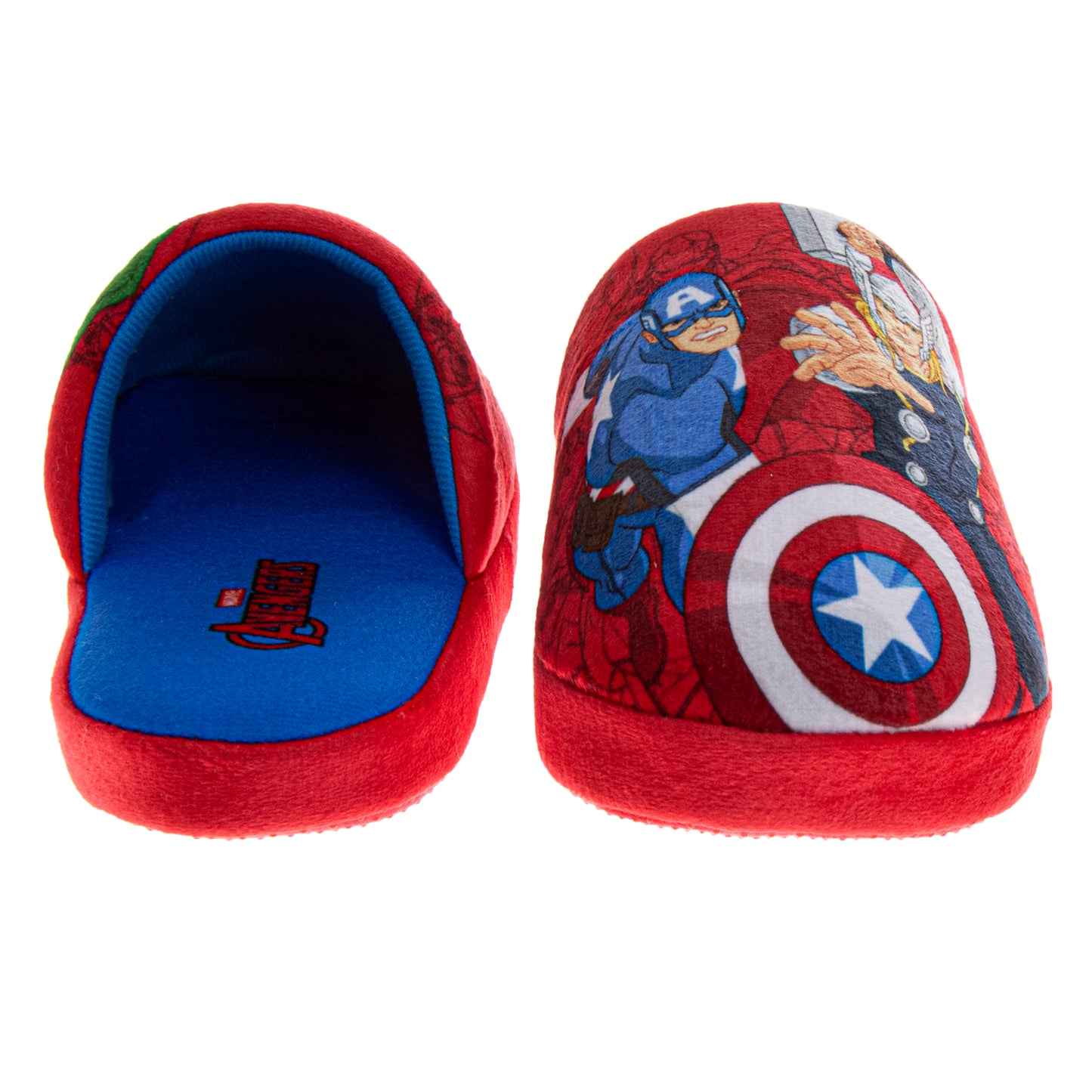 Marvel Avengers Slippers Captain America Hulk Thor IronMan Boys House Shoes Indoor Cozy Plush Slippers