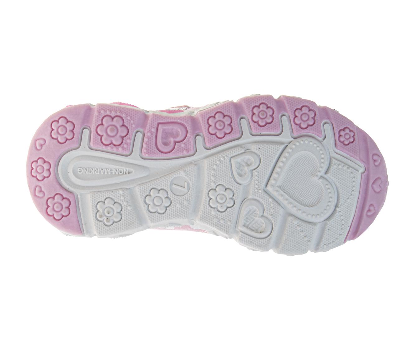 Disney Minnie Mouse & Daisy Girls' Toddler Tsum Tsum-Style Light-Up Mary Jane Sneakers