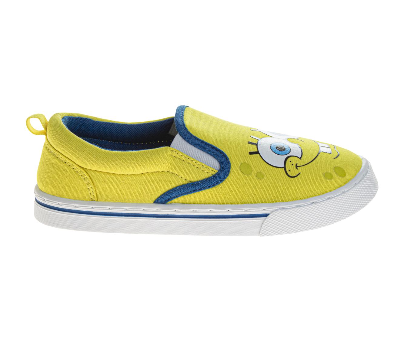 Nickelodeon SpongeBob SquarePants Boys/Girls SpongeBob and Patrick Slip On Low Top Canvas Sneakers