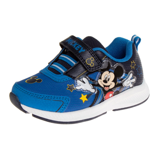 Disney Toddler Boys Mickey Mouse Sneakers with 2 Red Lights