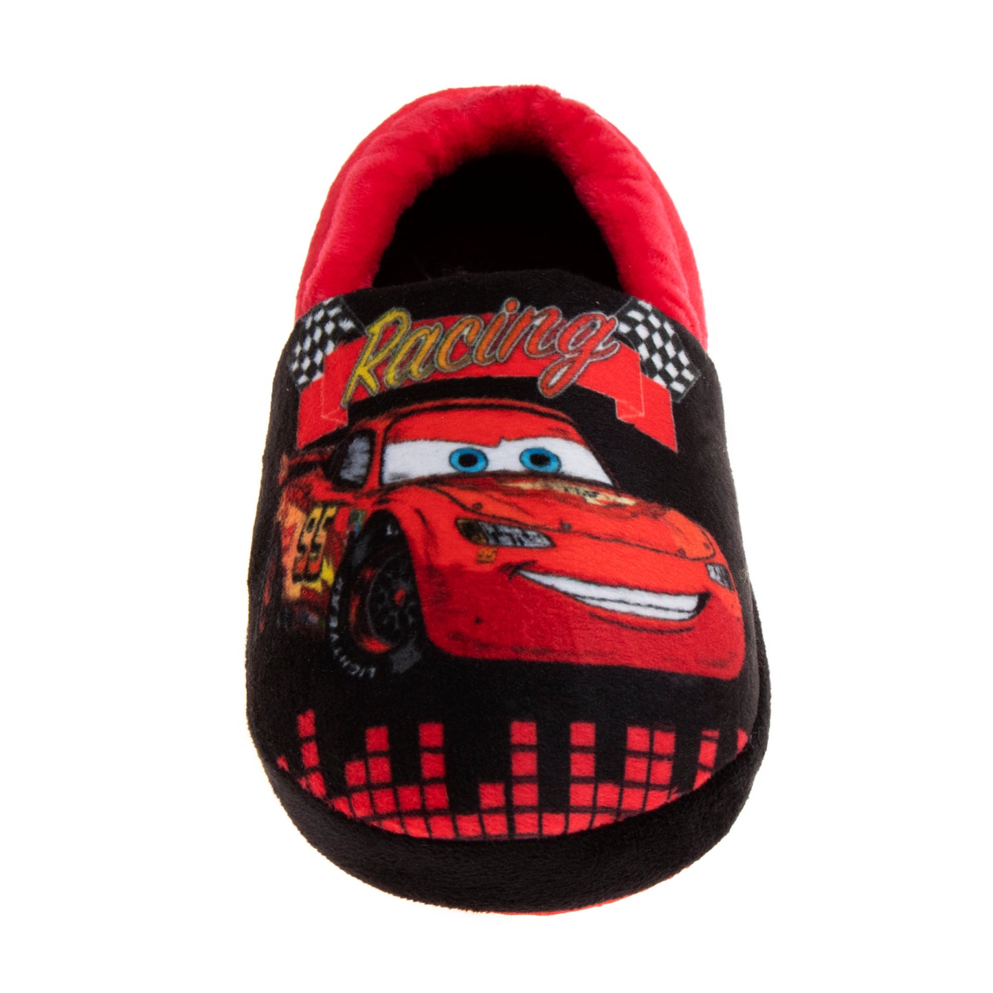 Disney Boys’ Cars Slippers – Lightning McQueen Fuzzy Slippers (Toddler)