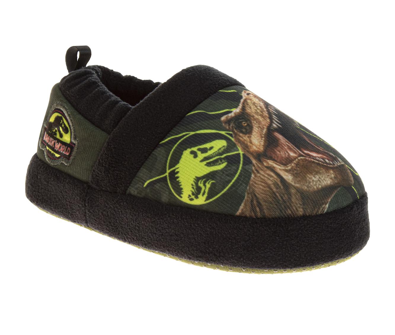 Jurassic World Slippers  Boys - Dinosaurs Indoor Comfy House Shoes Plush Fuzzy Jurassic Park Slipper (toddler)