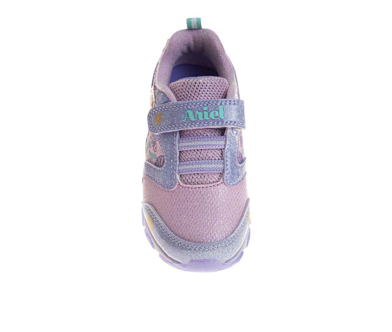Disney The Little Mermaid Girls' Hook and Loop Light Up Fashion Sneakers (Toddlers)