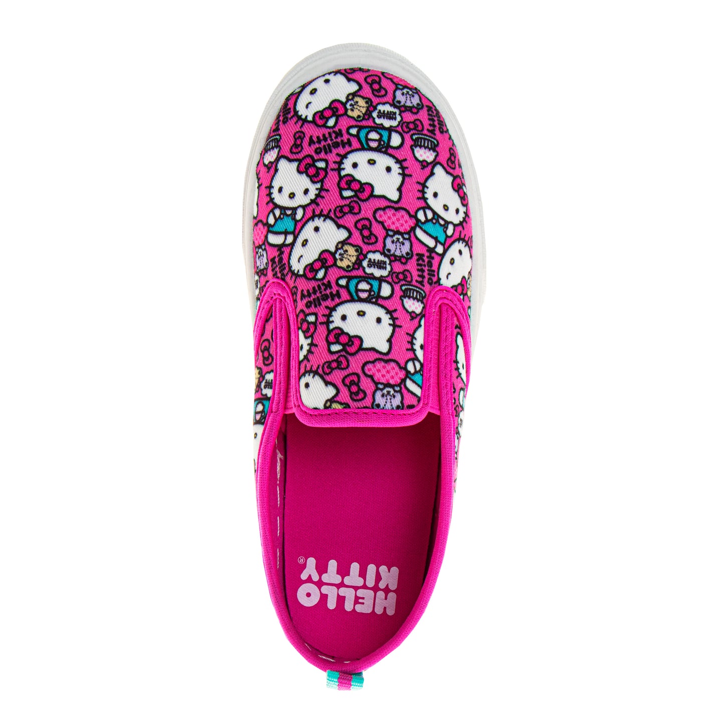 Hello Kitty Canvas SlipOn Sneakers Women's Casual Comfort Easy Wear Fun Design Everyday Style (Women’s / Adult)