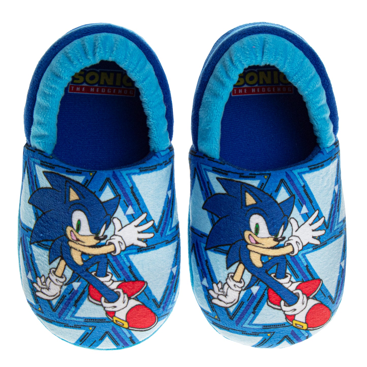 SEGA Sonic the Hedgehog Boys Slippers - House Shoes Lightweight Plush Warm Comfort Soft Aline Slipper (toddlers)