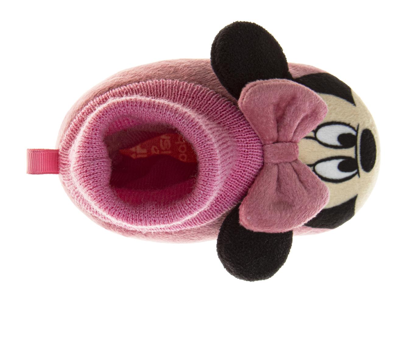 Disney Minnie Mouse Baby Girls' Slipper Bootie Shoe. (Infant)