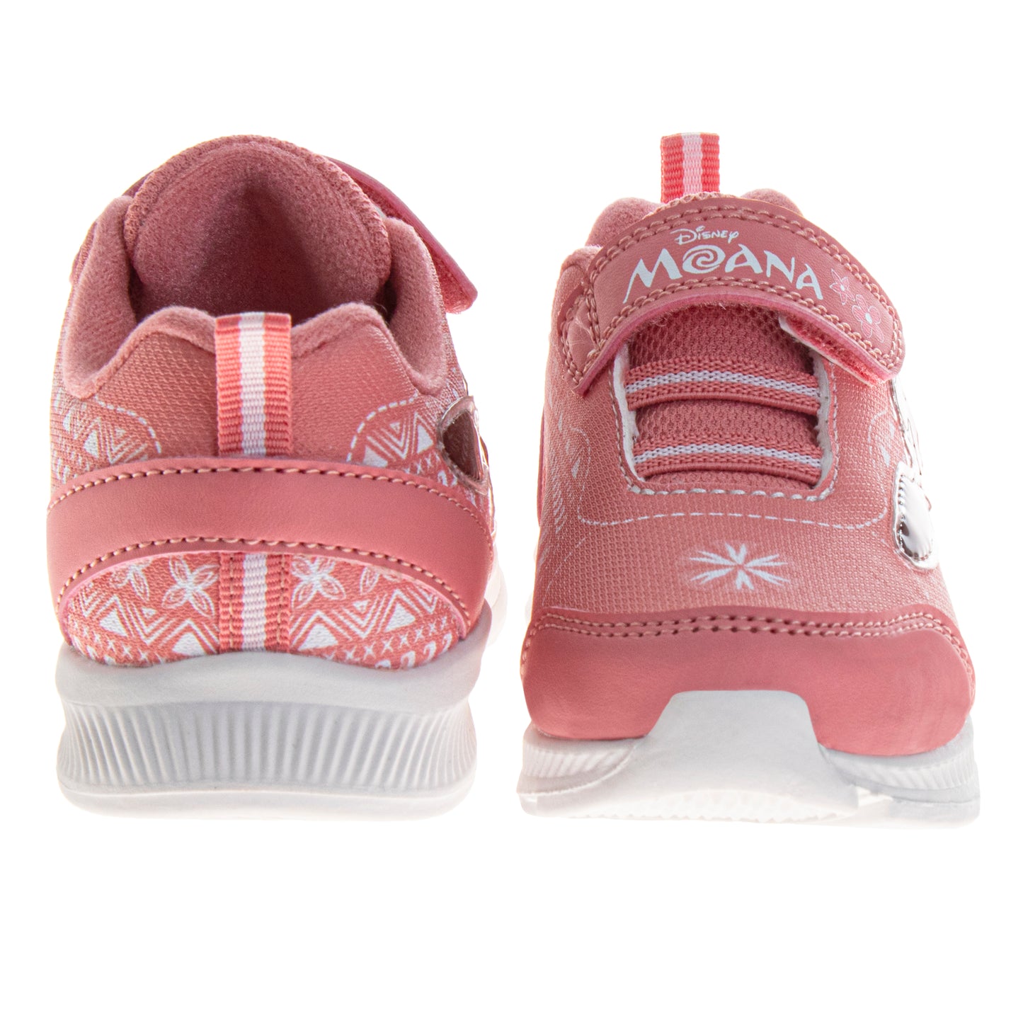 Disney Moana Girls' Hook and Loop Light Up Fashion Sneakers (Toddlers)