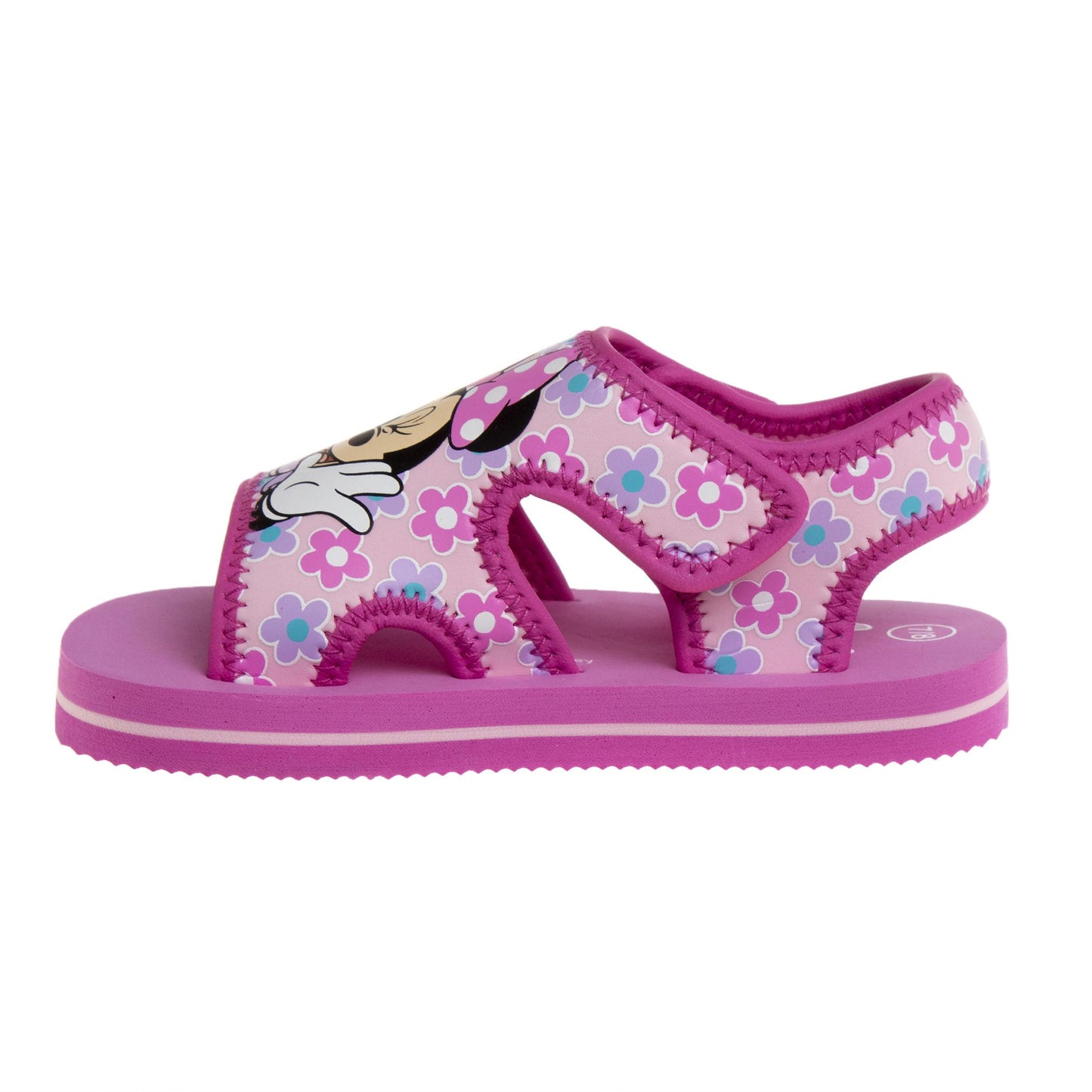 Disney Minnie Mouse Toddler Girls Hook and Loop Sandals