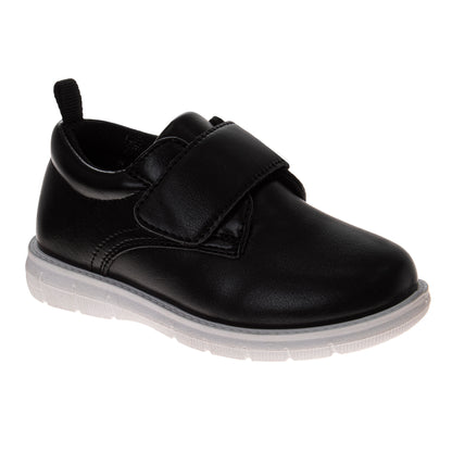 Josmo Toddler Boys Hook & Loop Casual Dress Shoes â€“ Easy On/Off Comfort, Flexible Sole, Durable Everyday School Shoes (Toddler)