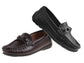 Josmo Boys' Slip-On Driving Loafers â€“ Classic Moc Toe Casual Dress Shoes with Comfort Fit (Little Kid/ Big Kid)