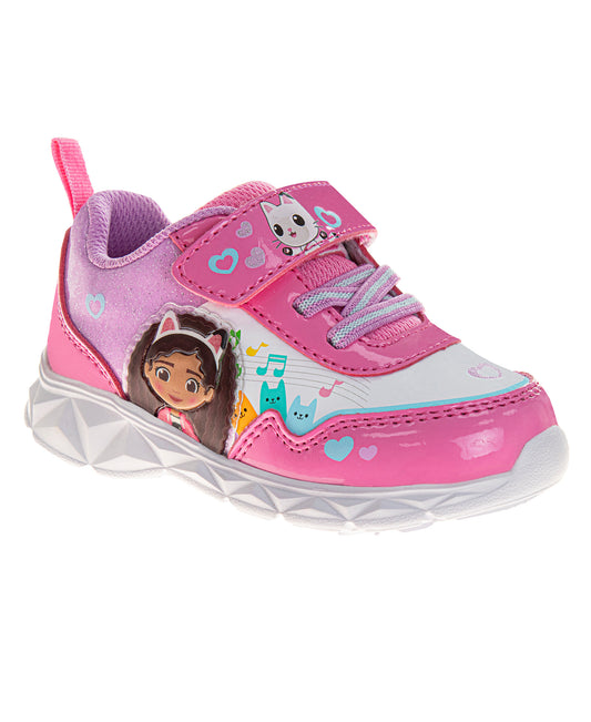 Gabby's Dollhouse Girls' Light Up Fashion Sneakers. (Toddler/Little Kids)